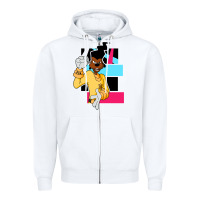 White powerline   black lives matter   powerline goofy movie Zipper Hoodie - linhVisuals