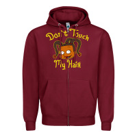 Burgundy susie carmichael   dont touch my hair Zipper Hoodie - linhVisuals