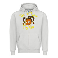 Dove Grey susie carmichael   dont touch my hair Zipper Hoodie - linhVisuals