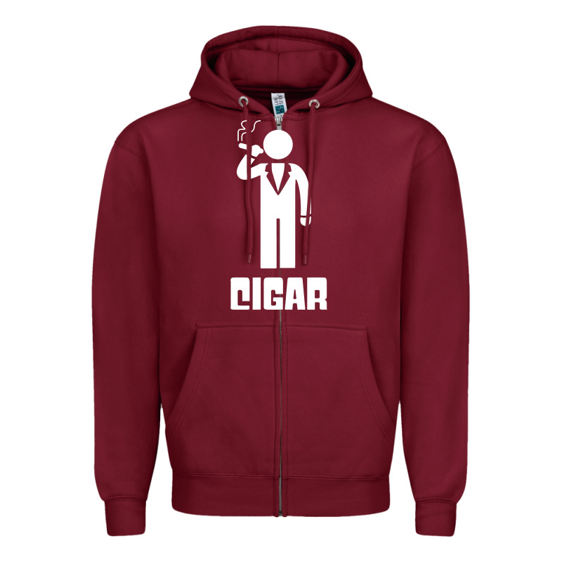 Cigar Smoker Zipper Hoodie by linhVisuals | Teevron