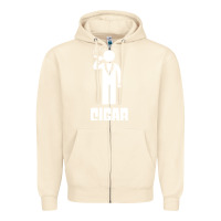 Sandshell cigar smoker Zipper Hoodie - linhVisuals