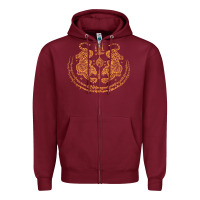 Burgundy twin tiger sak yant tattoo muay thai thailand martial art tank top Zipper Hoodie - linhVisuals