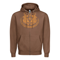 Chestnut twin tiger sak yant tattoo muay thai thailand martial art tank top Zipper Hoodie - linhVisuals