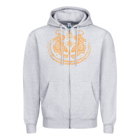 Heather Grey twin tiger sak yant tattoo muay thai thailand martial art tank top Zipper Hoodie - linhVisuals