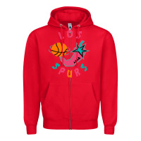 Red Los Spurs Zipper Hoodie - linhVisuals