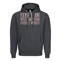 Smoke here i am what are your other 2 wishes Zipper Hoodie - linhVisuals