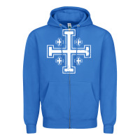 True Royal crusader cross of jerusalem knights templa Zipper Hoodie - linhVisuals