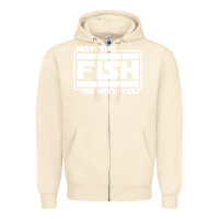 Sandshell May The Fish Be With You Fishing3 Zipper Hoodie - linhVisuals