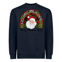 Navy merry christmas y'all rainbow Heavyweight Sweatshirt - JahusDesignShop