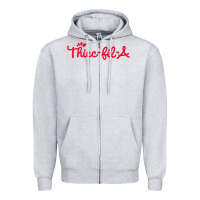 Heather Grey women funny thicc thick fil a curvy women girlfriend premium t shirt Zipper Hoodie - linhVisuals