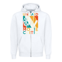 White unpaid movie critic shirt film cinema motion picture fan t shirt Zipper Hoodie - linhVisuals