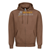 Chestnut us navy seabees we build, we fight us navy sweatshirt Zipper Hoodie - linhVisuals