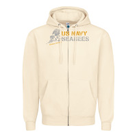 Sandshell us navy seabees we build, we fight us navy sweatshirt Zipper Hoodie - linhVisuals
