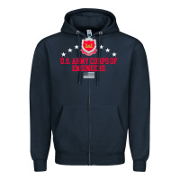 Navy us army corps of engineers (usace) pullover hoodie Zipper Hoodie - linhVisuals