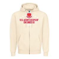 Sandshell us army corps of engineers (usace) pullover hoodie Zipper Hoodie - linhVisuals