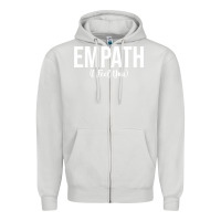 Dove Grey empath i feel you gift for empathetic person empathy pullover hoodie Zipper Hoodie - linhVisuals