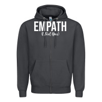 Smoke empath i feel you gift for empathetic person empathy pullover hoodie Zipper Hoodie - linhVisuals