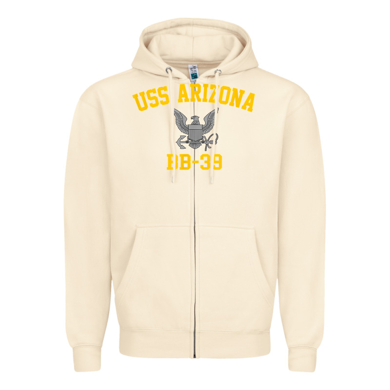 Uss Arizona Bb 39 Battleship T Shirt Zipper Hoodie by linhVisuals | Teevron