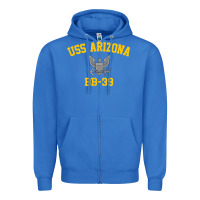 True Royal uss arizona bb 39 battleship t shirt Zipper Hoodie - linhVisuals