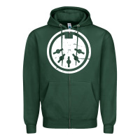 Sports Green distressed midi plug synthesizer Zipper Hoodie - linhVisuals