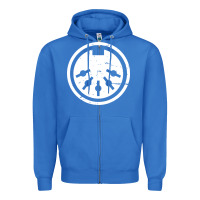 True Royal distressed midi plug synthesizer Zipper Hoodie - linhVisuals