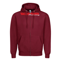 Burgundy SCARAB RACING BOATS Zipper Hoodie - linhVisuals