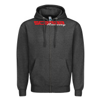 Charcoal Heather SCARAB RACING BOATS Zipper Hoodie - linhVisuals