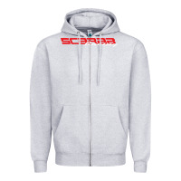 Heather Grey SCARAB RACING BOATS Zipper Hoodie - linhVisuals