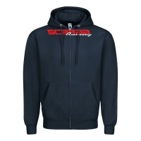 Navy SCARAB RACING BOATS Zipper Hoodie - linhVisuals