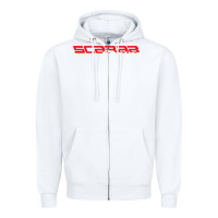 White SCARAB RACING BOATS Zipper Hoodie - linhVisuals