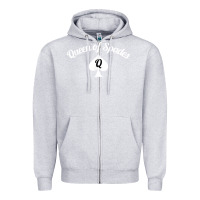 Heather Grey queen of spades clothes for women   qos tee t shirt Zipper Hoodie - linhVisuals
