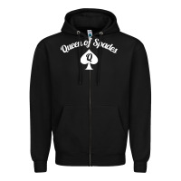 Black queen of spades clothes for women   qos tee t shirt Zipper Hoodie - linhVisuals