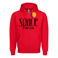 Red Space Ibiza Zipper Hoodie - linhVisuals
