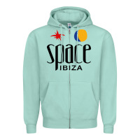 Seafoam Space Ibiza Zipper Hoodie - linhVisuals