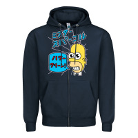 Navy Sparkle simpsons Zipper Hoodie - linhVisuals