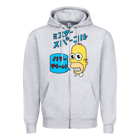 Heather Grey Sparkle simpsons Zipper Hoodie - linhVisuals