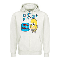 Oatmeal Heather Sparkle simpsons Zipper Hoodie - linhVisuals