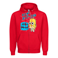 Red Sparkle simpsons Zipper Hoodie - linhVisuals
