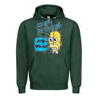 Sports Green Sparkle simpsons Zipper Hoodie - linhVisuals
