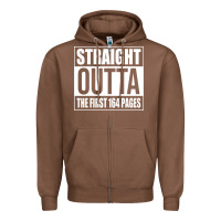 Chestnut Straight Outta The First 164 Pages Zipper Hoodie - linhVisuals