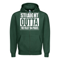 Sports Green Straight Outta The First 164 Pages Zipper Hoodie - linhVisuals