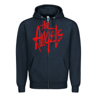 Navy The Angels Zipper Hoodie - linhVisuals