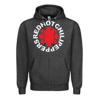 Charcoal Heather the white hot peppers Zipper Hoodie - linhVisuals