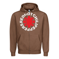 Chestnut the white hot peppers Zipper Hoodie - linhVisuals