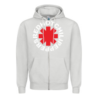 Dove Grey the white hot peppers Zipper Hoodie - linhVisuals