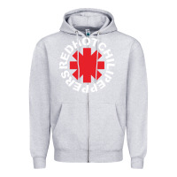 Heather Grey the white hot peppers Zipper Hoodie - linhVisuals