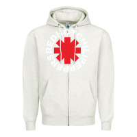 Oatmeal Heather the white hot peppers Zipper Hoodie - linhVisuals