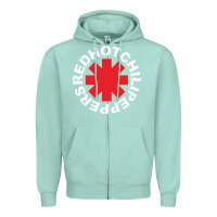 Seafoam the white hot peppers Zipper Hoodie - linhVisuals