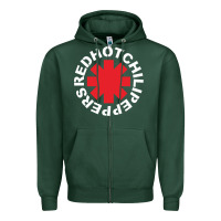 Sports Green the white hot peppers Zipper Hoodie - linhVisuals