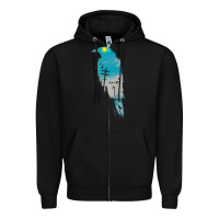 Black raven t  shirt the raven t  shirt Zipper Hoodie - linhVisuals